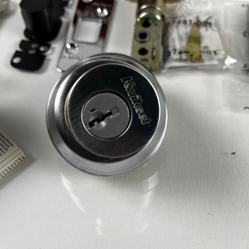 Kwikset 780 26D Deadbolt Single Cylinder  Satin Chrome Smart Key NOS Year 2009 - Picture 6 of 15